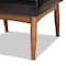Baxton Studio Daymond Mid-Century Modern Dark Brown Faux Leather and Walnut Brown Finished Wood Dining Chair 186-11350-Zoro - alternate 8